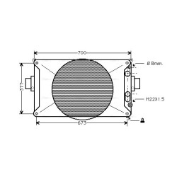 AVA Radiator AVA QUALITY COOLING IV2035 OE Ref 93825378
