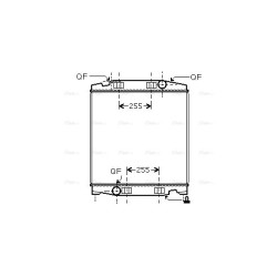Radiator IVECO 41214447 AVA QUALITY COOLING IV2066 OE Ref 500060750