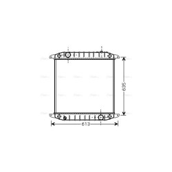 Radiator IVECO 500380655 AVA QUALITY COOLING IV2078 OE Ref 500380655