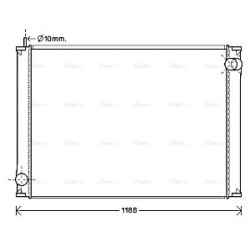 Radiator IRISBUS 42550341 AVA QUALITY COOLING IV2119 OE Ref 503129761