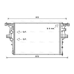 AVA Radiator AVA QUALITY COOLING IV2126 OE Ref 5801264635