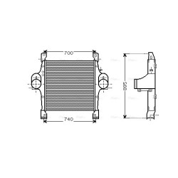 Intercooler IVECO 41218267 AVA QUALITY COOLING IV4069 OE Ref 500060986