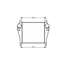 Intercooler IVECO 500361633 AVA QUALITY COOLING IV4101 OE Ref 504028467