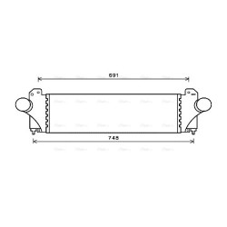 AVA Intercooler AVA QUALITY COOLING IV4129 OE Ref 5801255844