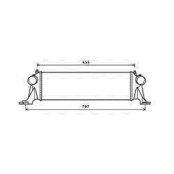 AVA Intercooler AVA QUALITY COOLING IV4132 OE Ref 5801526777
