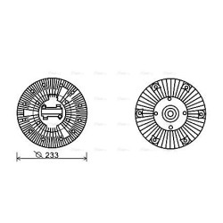 Fan Clutch IVECO 41042460 AVA QUALITY COOLING IVC102 OE Ref 98112213