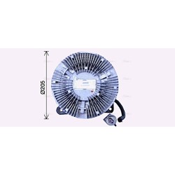 Fan Clutch IVECO 504054623AD AVA QUALITY COOLING IVC144 OE Ref 504092530AD