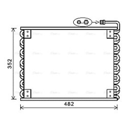 AC Condenser JOHN DEERE AL30364 AVA QUALITY COOLING JD5050 OE Ref AL30364