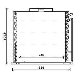 AC Condenser JOHN DEERE AL157615 AVA QUALITY COOLING JD5051 OE Ref AL157615