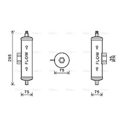 AC Dryer JOHN DEERE DFD99523 AVA QUALITY COOLING JDD011 OE Ref AL163559