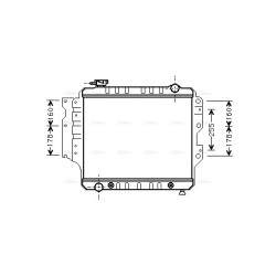 AVA Radiator AVA QUALITY COOLING JE2023 OE Ref 52028120