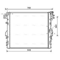AVA Radiator AVA QUALITY COOLING JE2052 OE Ref 55056633AB