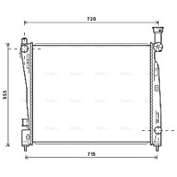AVA Radiator AVA QUALITY COOLING JE2055 OE Ref 55038001AH