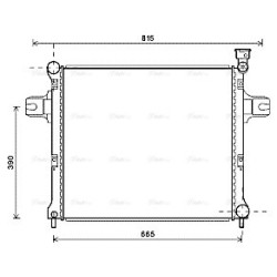 AVA Radiator AVA QUALITY COOLING JE2058 OE Ref 55116849AC