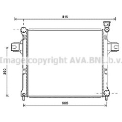 AVA Radiator AVA QUALITY COOLING JE2059 OE Ref 55116842AB