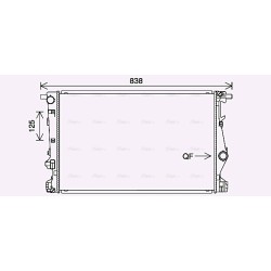 AVA Radiator AVA QUALITY COOLING JE2075 OE Ref 68229290AA