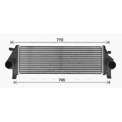 AVA Intercooler AVA QUALITY COOLING JE4083 OE Ref K55038004AD