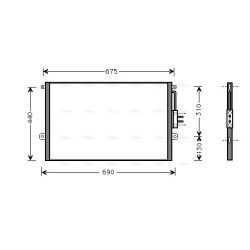 AVA AC Condenser AVA QUALITY COOLING JE5018 OE Ref 55115918AB