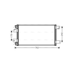 AVA AC Condenser AVA QUALITY COOLING JE5074 OE Ref 68004052AA