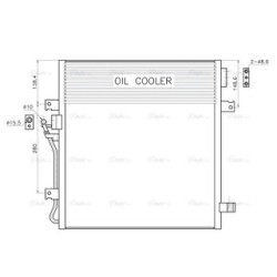 AC Condenser AVA QUALITY COOLING JE5091 OE Ref 68003971AB