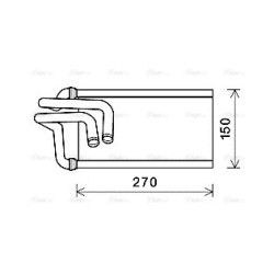 AVA Heater Matrix AVA QUALITY COOLING JE6070 OE Ref 68004193AB