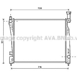 AVA Radiator AVA QUALITY COOLING JEA2054 OE Ref 55038185AE