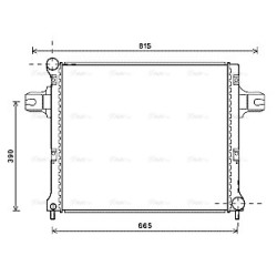 AVA Radiator AVA QUALITY COOLING JEA2064 OE Ref 55116858AA