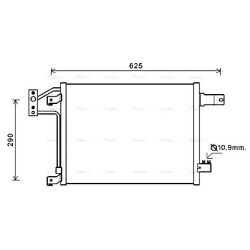 AVA AC Condenser AVA QUALITY COOLING JEA5049 OE Ref K55056726AA