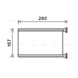 Heater Matrix AVA QUALITY COOLING JEA6069 OE Ref 68003993AA