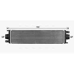 Intercooler AVA QUALITY COOLING JR4060 OE Ref T2H6561