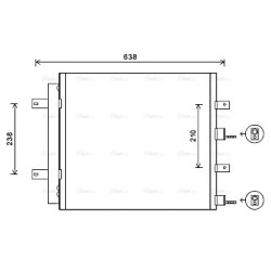AC Condenser AVA QUALITY COOLING JR5051D OE Ref XR828762
