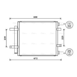 AC Condenser AVA QUALITY COOLING JR5053D OE Ref C2C12578