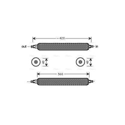 AVA AC Dryer AVA QUALITY COOLING JRD003 OE Ref MHB7410AA