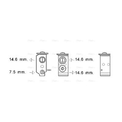 AVA AC Expansion Valve AVA QUALITY COOLING KA1268 OE Ref 976262S000