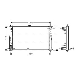 AVA Radiator AVA QUALITY COOLING KA2019 OE Ref 0K52B15200A