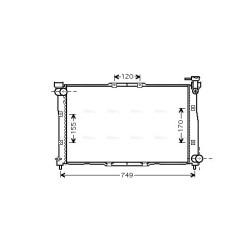AVA Radiator AVA QUALITY COOLING KA2039 OE Ref 0K9A21520X