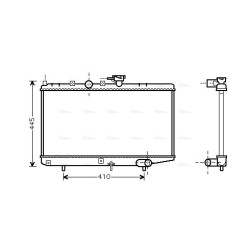 AVA Radiator AVA QUALITY COOLING KA2050 OE Ref 0K30A15200E