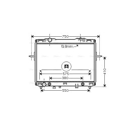 AVA Radiator AVA QUALITY COOLING KA2057 OE Ref 253113E250