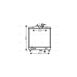 AVA Radiator AVA QUALITY COOLING KA2063 OE Ref 25310-07010