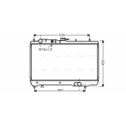 AVA Radiator AVA QUALITY COOLING KA2066 OE Ref 0K20115200A