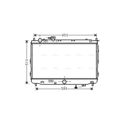 AVA Radiator AVA QUALITY COOLING KA2070 OE Ref 0K2FT15200A