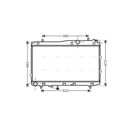 AVA Radiator AVA QUALITY COOLING KA2086 OE Ref 25310-2F500