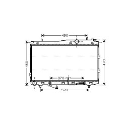 AVA Radiator AVA QUALITY COOLING KA2090 OE Ref 25310-2F030