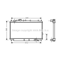 Radiator AVA QUALITY COOLING KA2114 OE Ref 0K2A115200B