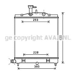 AVA Radiator AVA QUALITY COOLING KA2172 OE Ref 2531007510