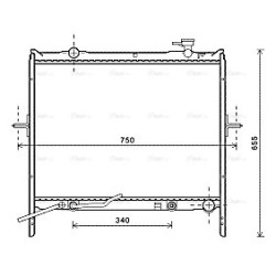 AVA Radiator AVA QUALITY COOLING KA2179 OE Ref 253103E830