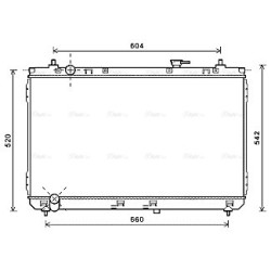 AVA Radiator AVA QUALITY COOLING KA2183 OE Ref 253104D600