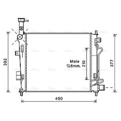 AVA Radiator AVA QUALITY COOLING KA2190 OE Ref 253101Y050