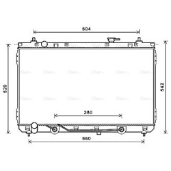 AVA Radiator AVA QUALITY COOLING KA2231 OE Ref 253104D800