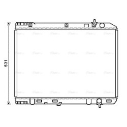 AVA Radiator AVA QUALITY COOLING KA2246 OE Ref 253104D200
